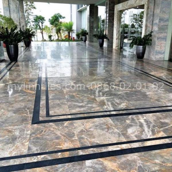 Đá dăm kết vân vàng marble