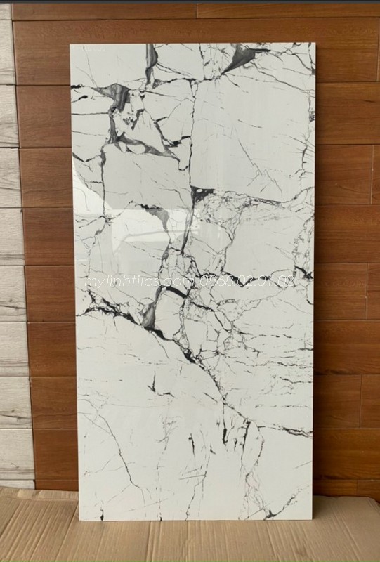 Gạch vân đá marble 60x120 nhập khẩu Ấn độ ốp tường nhà tắm cao cấp