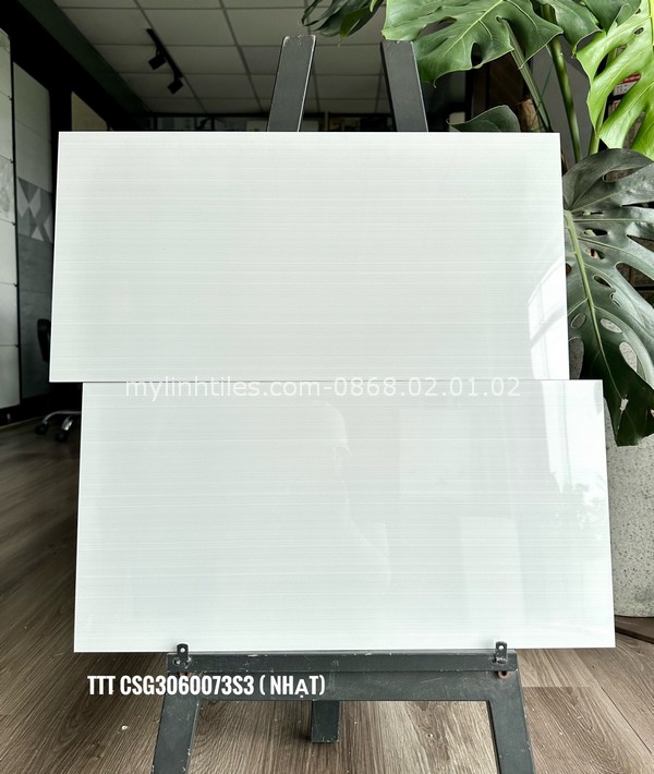 Gạch dán tường phòng khách 30x60 bóng kiếng