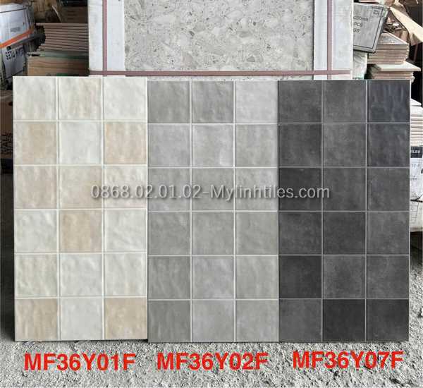Gạch giả bê tông phòng khách