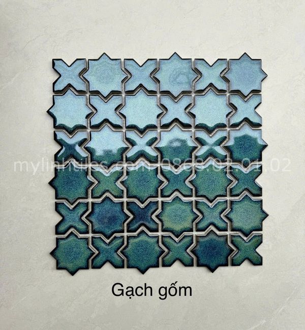 Gạch gốm màu xanh cao cấp nhất hiện nay