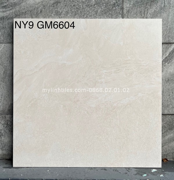 Gạch màu kem đá mờ 600x600 lót nền NY9GM6604