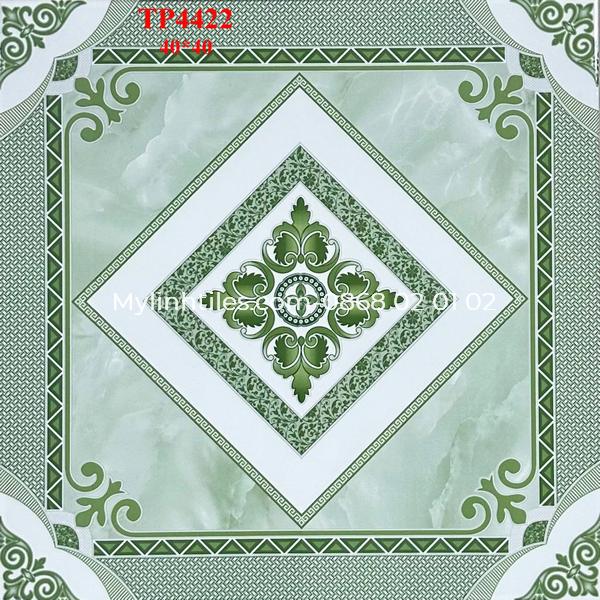 Gạch men tân cổ điển 40x40 màu xanh ngọc TP4422