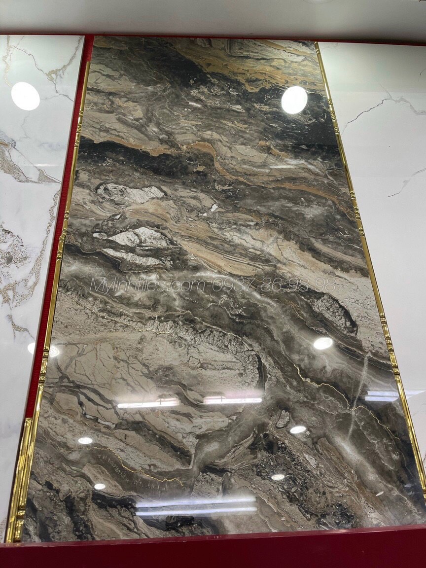 Gạch nhũ vàng 60x120 giả đá marble đẹp sang trọng mới nhất 2021-2022