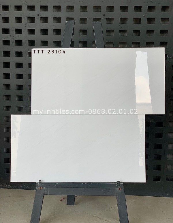 Gạch ốp tường 30x60 bóng kiếng màu trắng