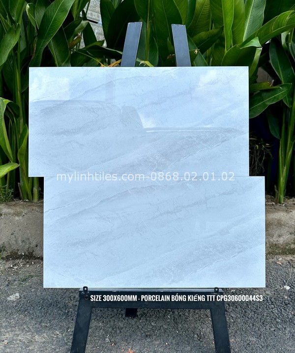 Gạch ốp tường 30x60 bóng kiếng xám vân đá