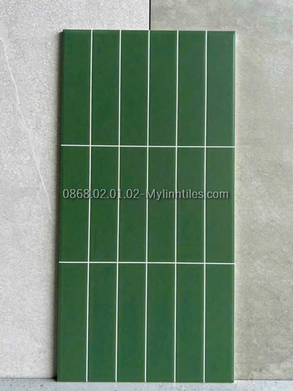 Gạch ốp tường màu xanh 30x60