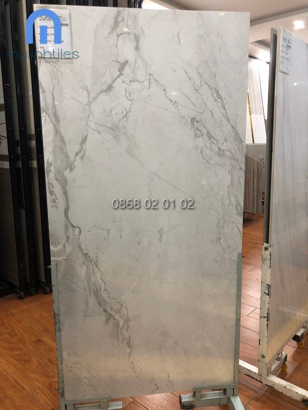 Gạch trắng vân đá tự nhiên marble 750x1500