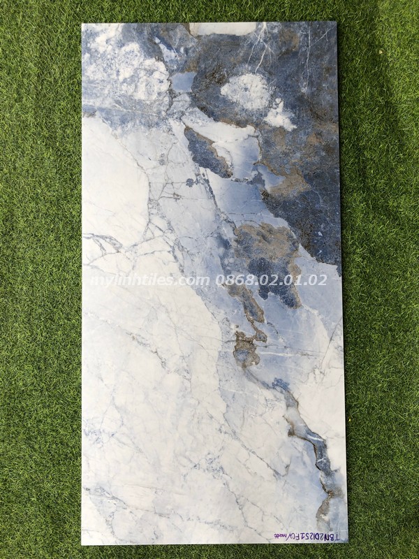 Gạch vân đá tự nhiên màu xanh Tây Ban Nha 60x120 đá granite