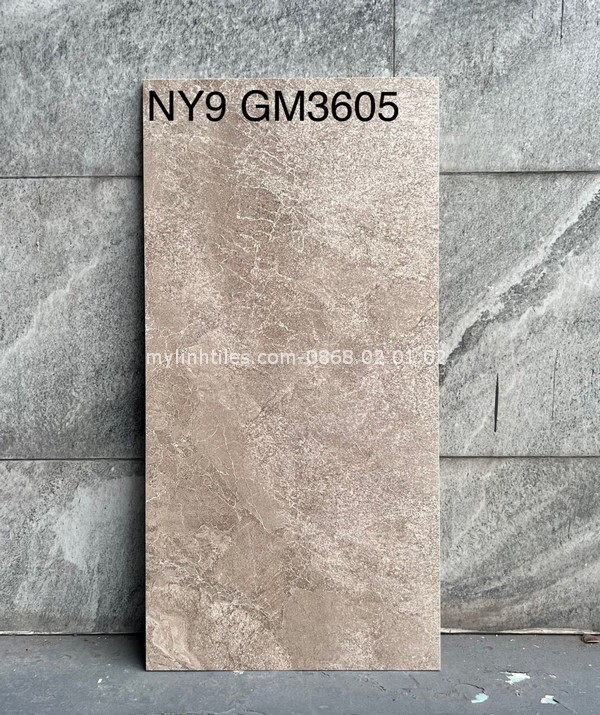 Gạch vân đá mờ màu nâu 300x600 Mỹ Đức NY9GM3605