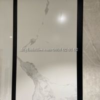 Gạch bóng kiếng Indonesia 60x120 trắng vân khói