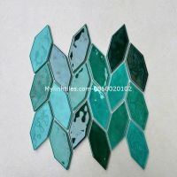 Gạch mosaic hình chiếc lá dán tường mới nhất