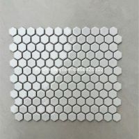 Gạch mosaic trắng lục giác cao cấp