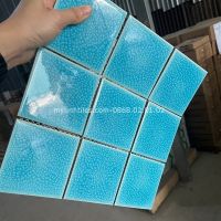 Gạch thẻ 10x10 dạng vỉ mosaic màu xanh ngọc