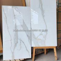Gạch màu trắng vân đá marble 60x120 Ấn Độ