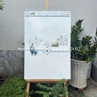 Gạch men trắng 30x60 nhà bếp họa tiết đẹp
